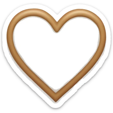 Beige Heart sticker