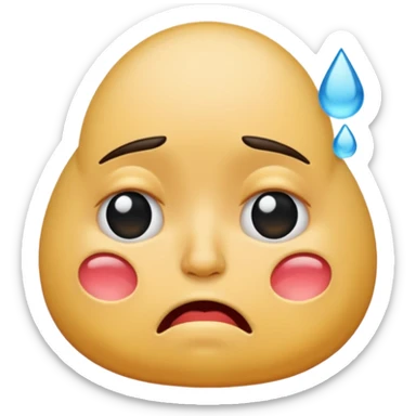 Crying big butt sticker