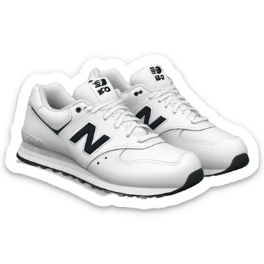 White New Balance shoes sticker