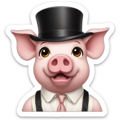 pig the great gatsby sticker
