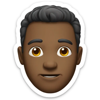 man with very defined face and jaw sticker