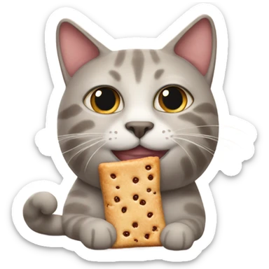 Cat with a pop tart  sticker