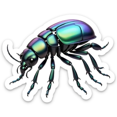beetle side view sticker