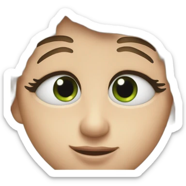 A big eye with eyelashes  sticker