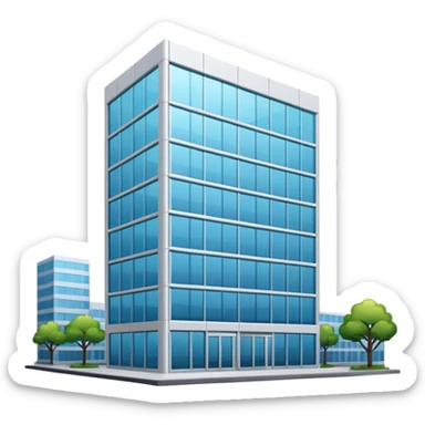 make me a notion style company building sticker