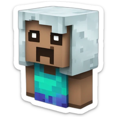 Minecraft block 2d sticker