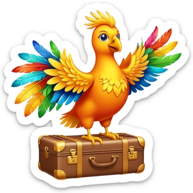 phoenix with a luggage sticker