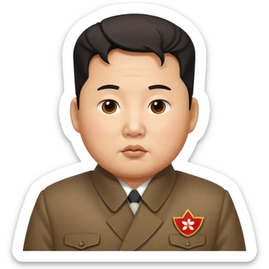 photorealistic Kim Jong-un sticker