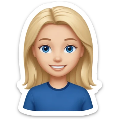 Bratz Cameron blue eyes, Blue eyes, dark blue shirt sticker