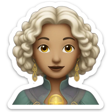 Lady with Tarot sticker