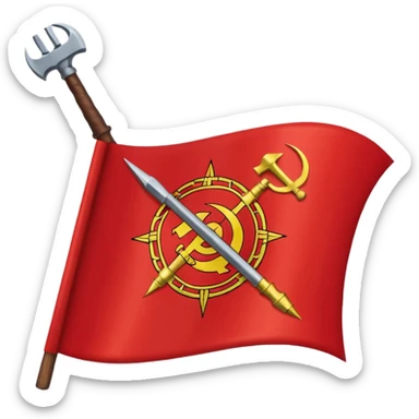 Communist germany flag sticker