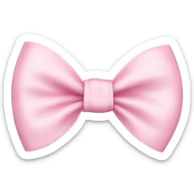 Light pink bow sticker