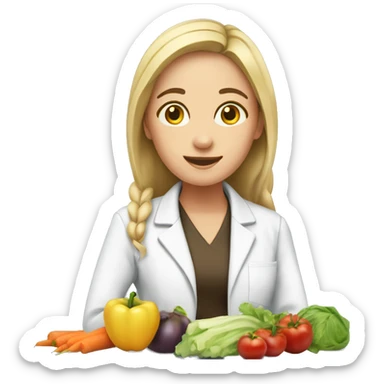 nutricionist student woman  sticker