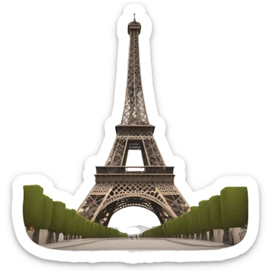 Eiffel tower from pisa sticker