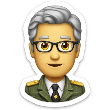 general secretary under plaid sticker