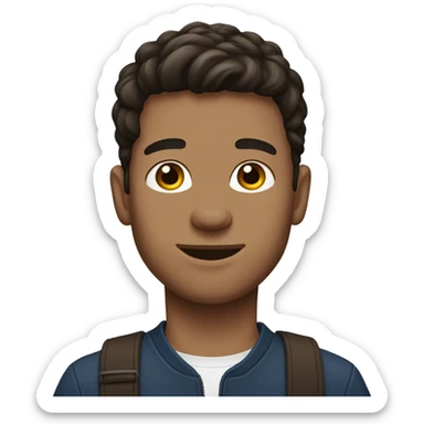 I am a 25-year-old brunette gay man. sticker