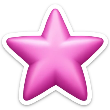 Pink Star sticker