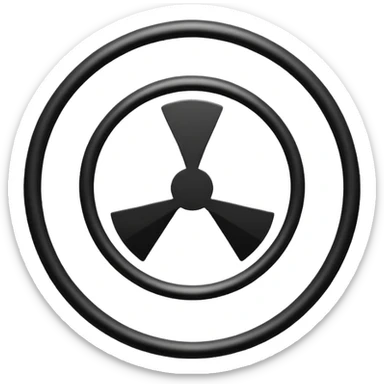 the classic fast forward emoji ⏩  in black and white sticker