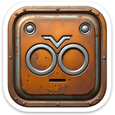 Create a Discord server icon showing the name DUBS based on RUST. sticker