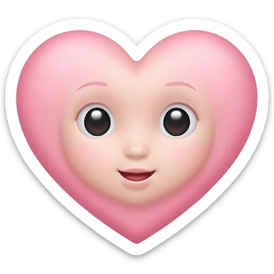 Corazón rosado bebé sticker