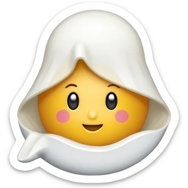 Una cebolla con una pegatina de que es nueva sticker