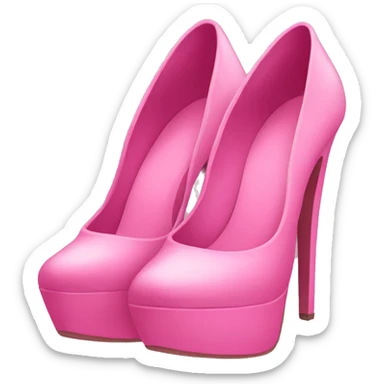 Pink heels sticker
