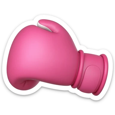 Pink boxer glove sticker