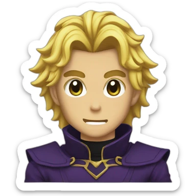 Dio brando aesthetic sticker