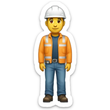 road builder full tall body sticker