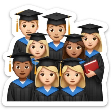 hectic graduation sticker