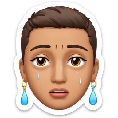 Buda from love island crying sticker