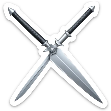 Naruto anime kunai sticker