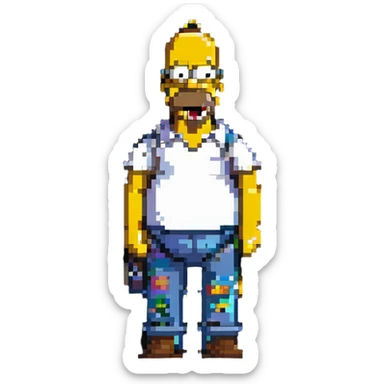 Homer Simpson sticker