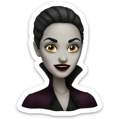Vamp woman sticker