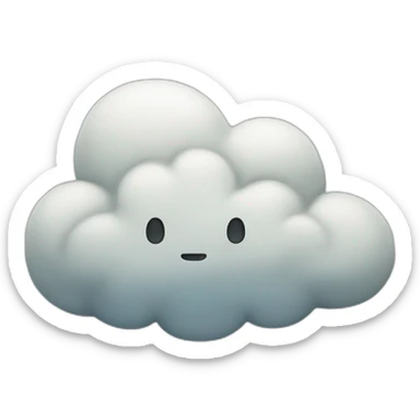 Generous pathetic cloud sticker