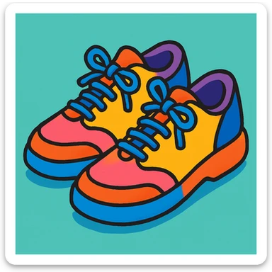 a pair of shoes sticker