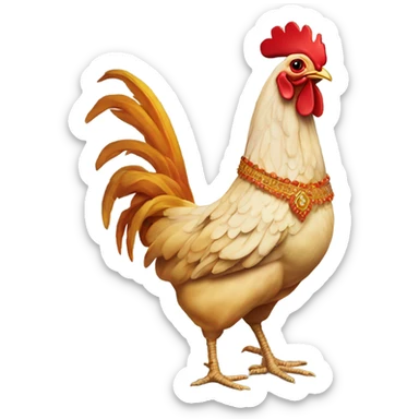Chicken tandoori TUNAK TUNAK tun dealer mehndi sticker