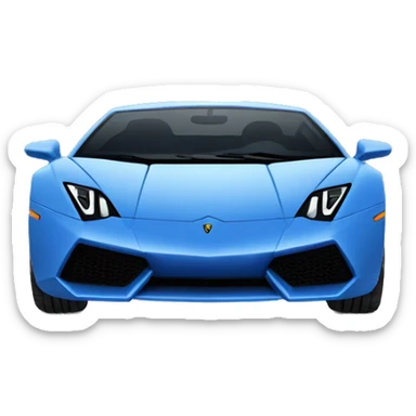 Blue lamborgini sticker