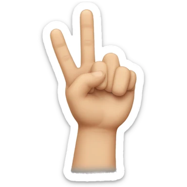 Opposite side of middle finger sticker