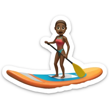 paddle boarding sticker