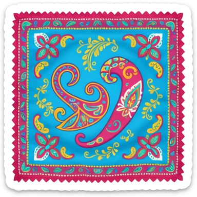 hipster bandana no human sticker