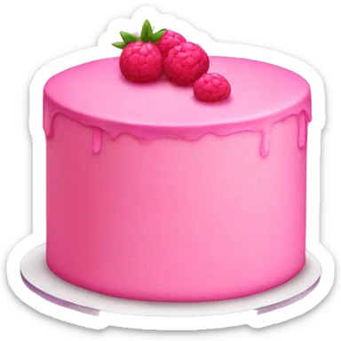 pink cake sticker