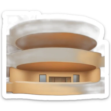 rammed earth round building sticker