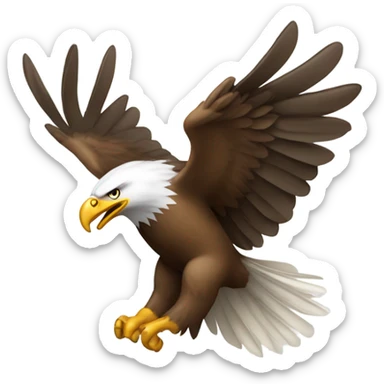 And Eagle going after an arrow head sticker