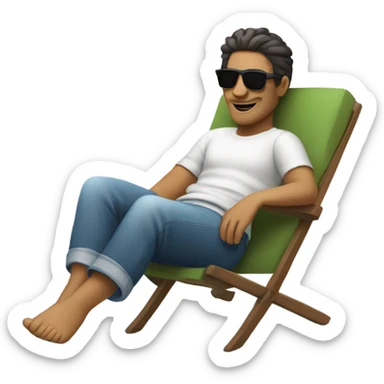 Chill guy meme sticker
