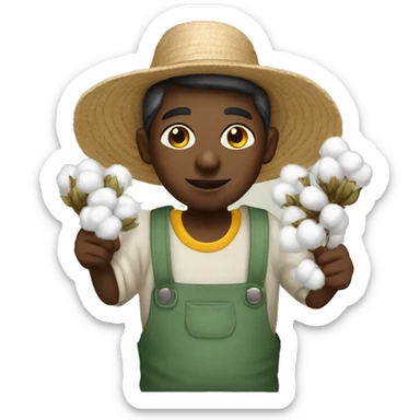 cotton picker sticker