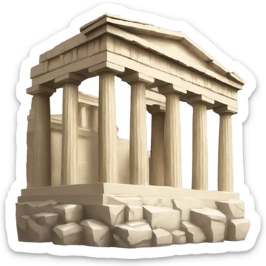 acropolis statue sticker