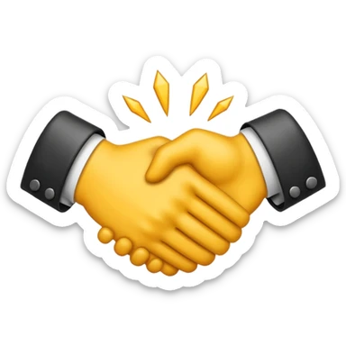 emoji of Handshake with a Slash sticker