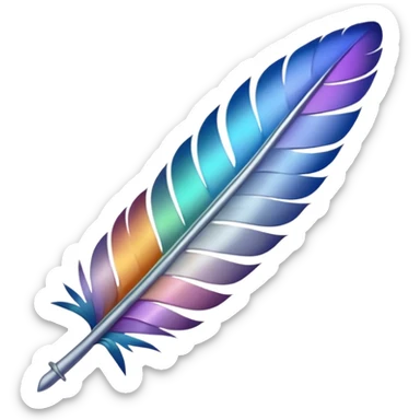 the neatly arranged feathers of a dovetail sticker