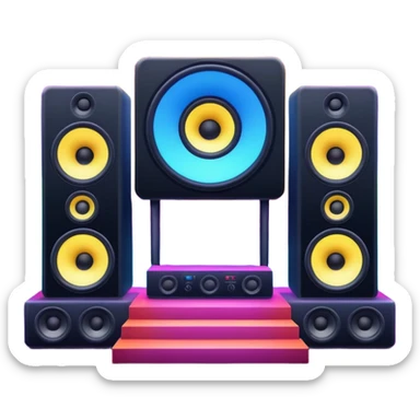 electronic music festival stage sticker